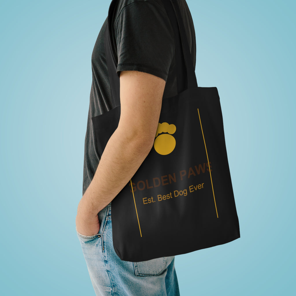 Golden Paws Cotton Tote Bag