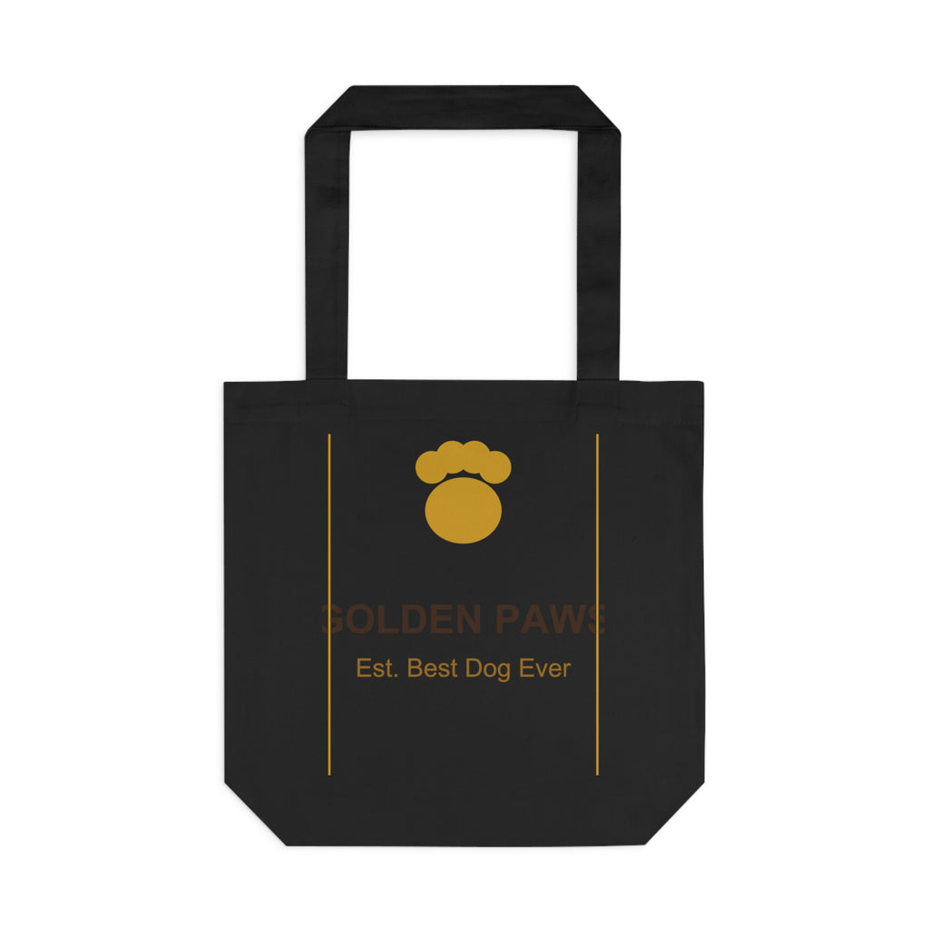 Golden Paws Cotton Tote Bag