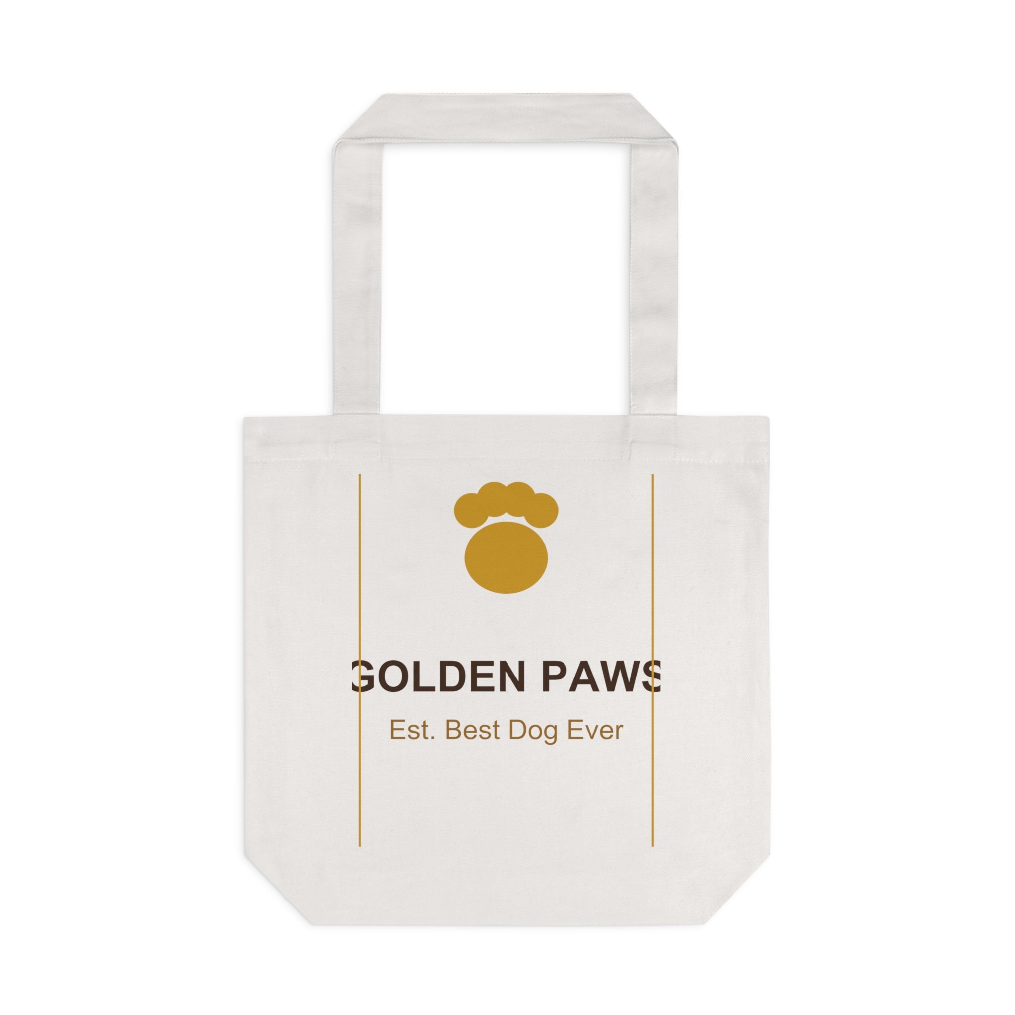 Golden Paws Cotton Tote Bag